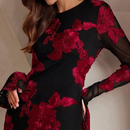 Elegant Dress Dress for Women 2026 Spring Collection Waist V-neck Jacquard Embroidered Dress