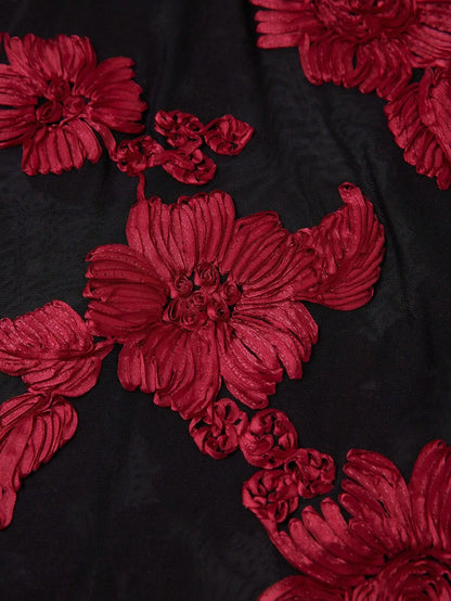 Elegant Dress Dress for Women 2026 Spring Collection Waist V-neck Jacquard Embroidered Dress