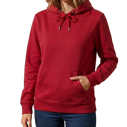 Women's Navy Blue Casual Pullover Hoodie Long Sleeve Hooded Sweatshirt