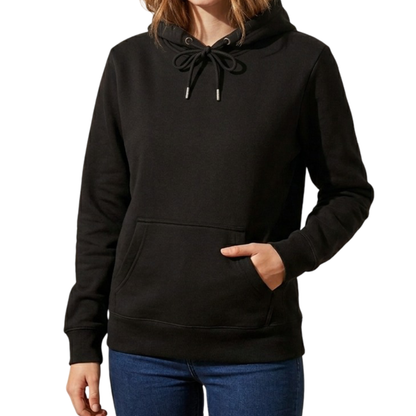 Rose Red Women's Casual Plain Pullover Hoodie Long Sleeve Cozy Hooded Sweatshirt