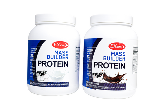 Exione Mass Builder Protein Powder Vanilla And Chocolate Flavor